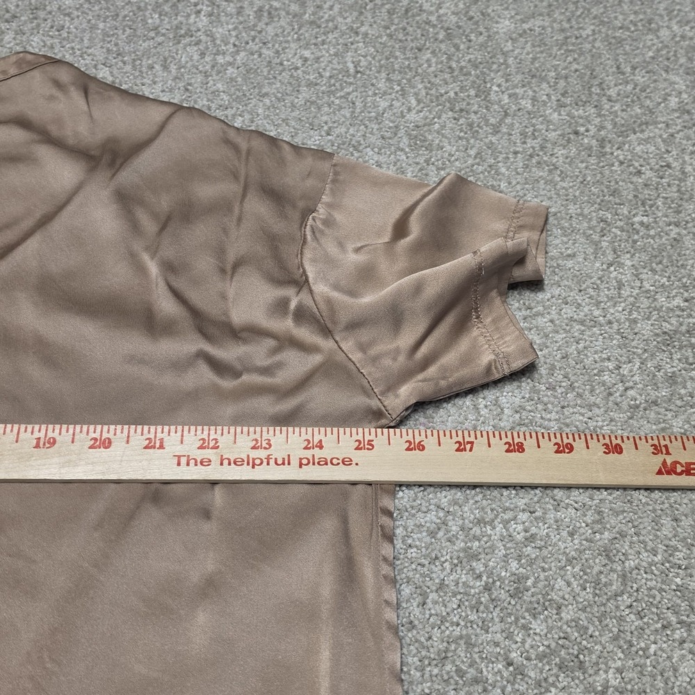 Lunya Washable Silk Women's Pajama Set Size M Otium Tan Read Lounge Sleepwear - Picture 8 of 12
